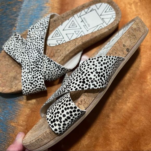 Dolce Vita Animal Print cork slides size 7 - Picture 4 of 7